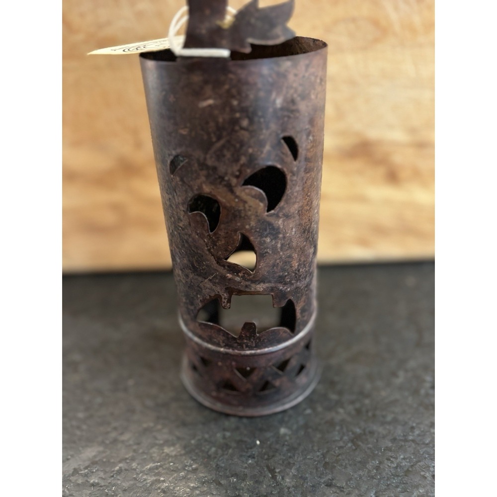 Midwest of Cannon Falls Halloween Jack O Lantern Metal Candle Holder Luminary - Picture 9 of 13